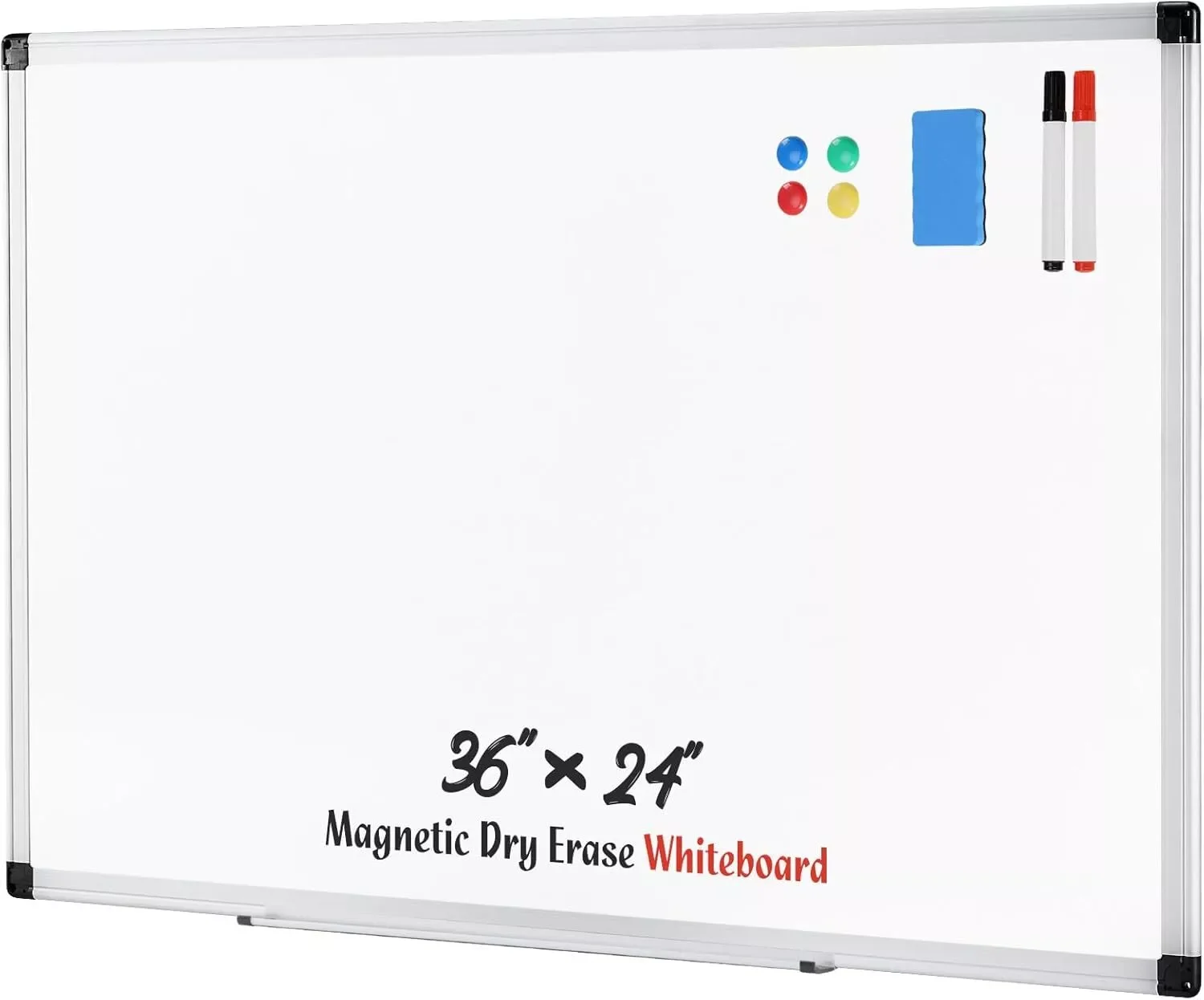 Magnetic Dry 36 x 24 inch Erase Board Whiteboard Home Office School Marker Board