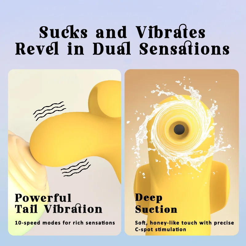 Little Bee Finger Wearable Vibrating Egg 10 Suction 10 Vibration Modes Waterproof Rechargeable Sex Toy for Women Couples view 3