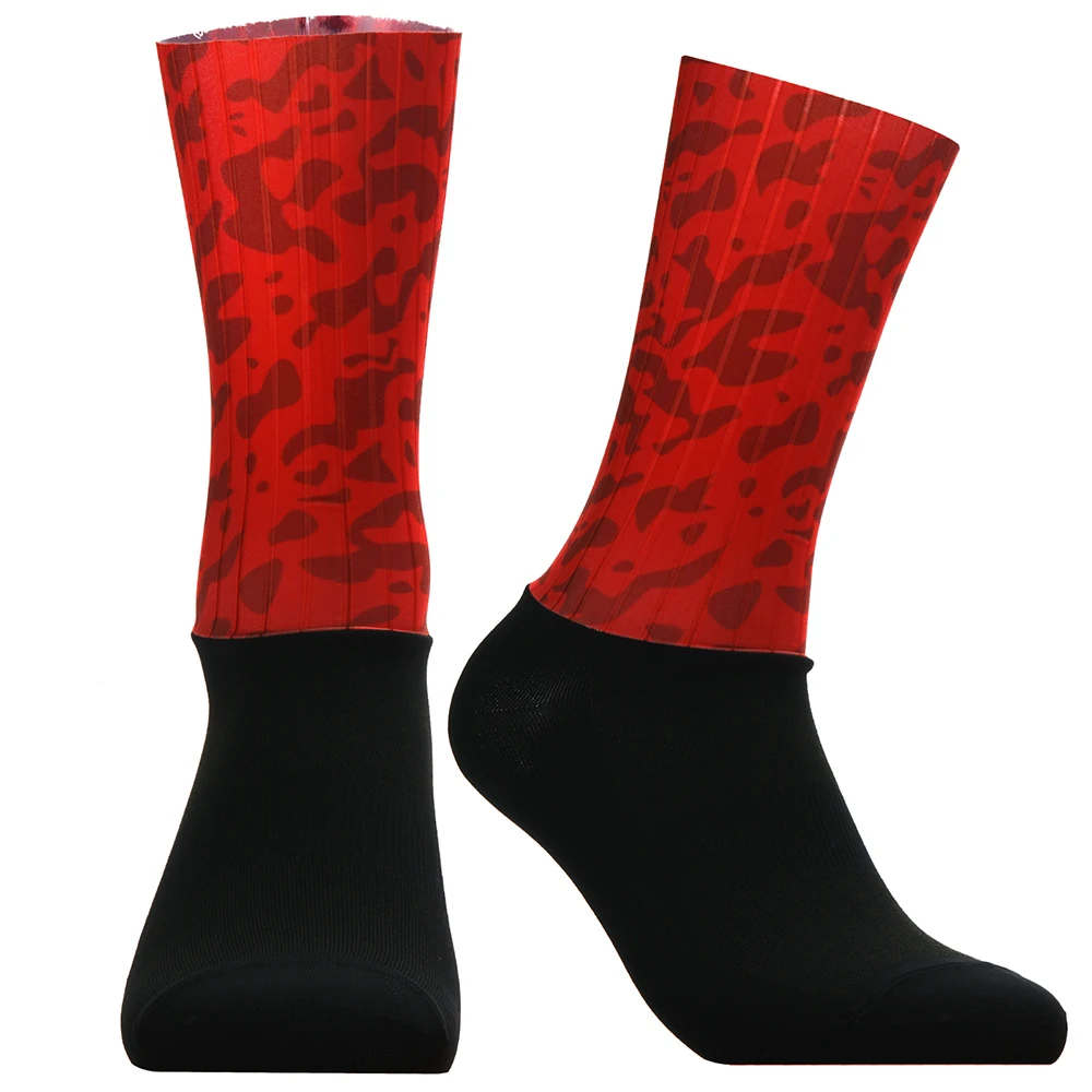 Aero Bike Team 2024, neue Socken, nahtlos, rutschfest, Radsocken, Rennradsocken, Outdoor-Rennradsocken