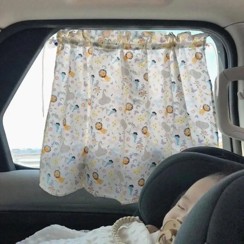 A5YC – rideau pare-soleil voiture imprimé dessin animé, pour fenêtre latérale voiture, UV