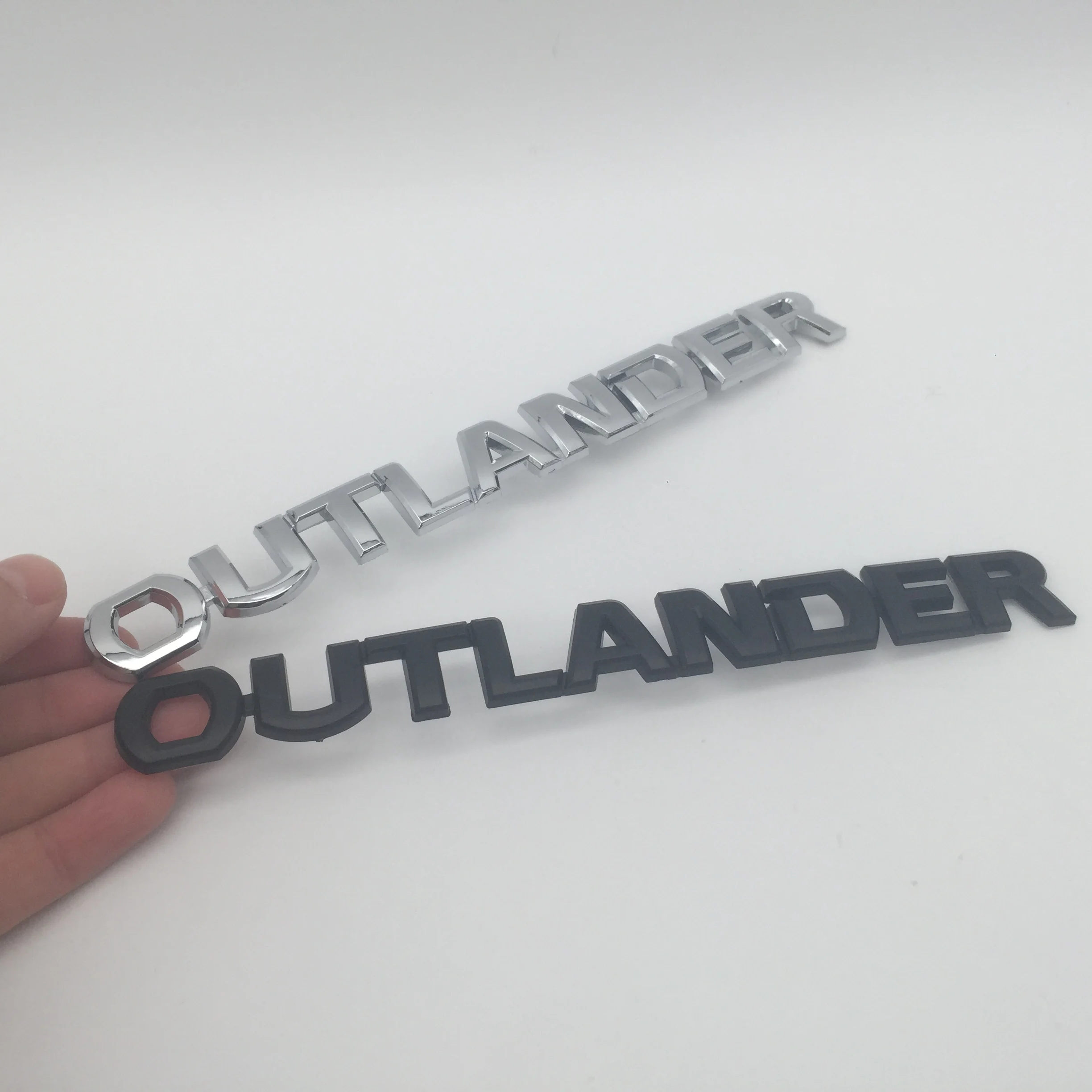 1pcs 3D ABS OUTLANDER car Letter Rear Tailgate trunk Decals Emblem badge sticker Decal Car styling auto Accessories