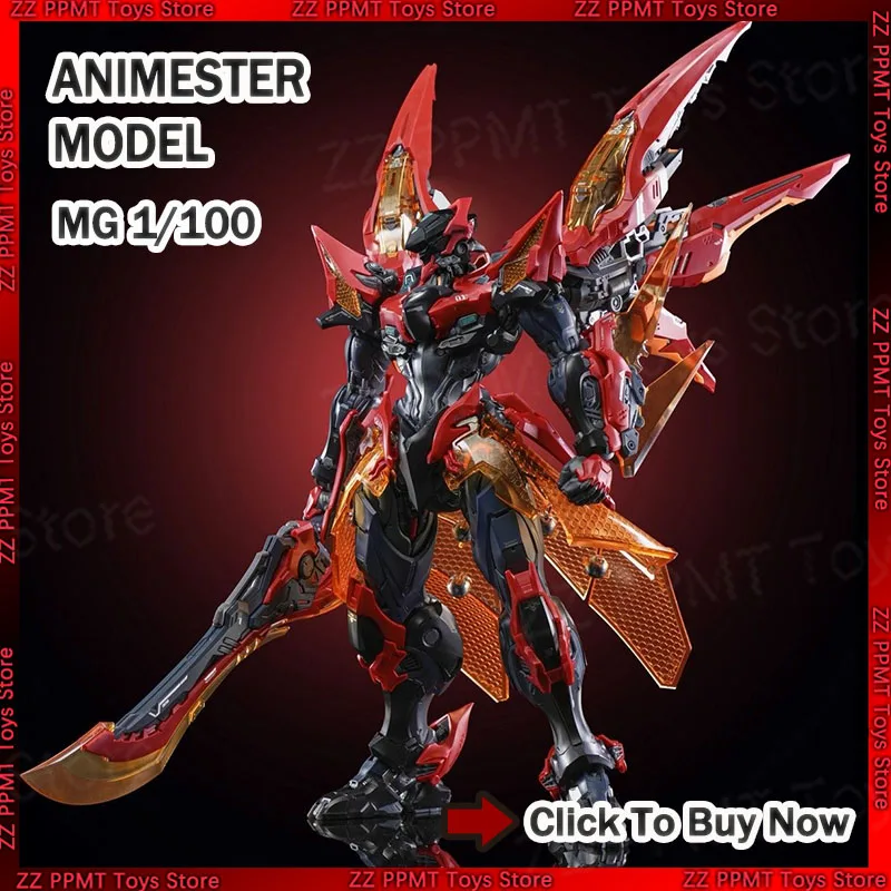 

Animester Model MG 1/100 Honor Of Kings Kai Assembly Model Kits Plastic skeleton Action Figure Robot Plastic Model Gifts Toy
