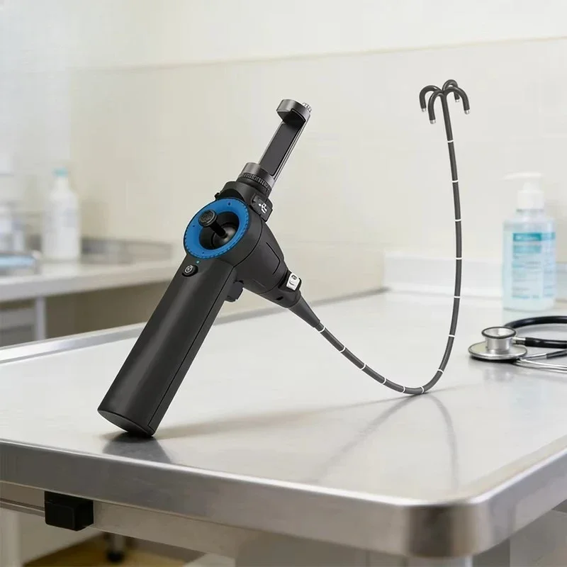 Veterinary Clinic Portable 5.8mm 360 Degree Bend 1MP Endoscope Camera for Animal Respiratory Tract Examination Device