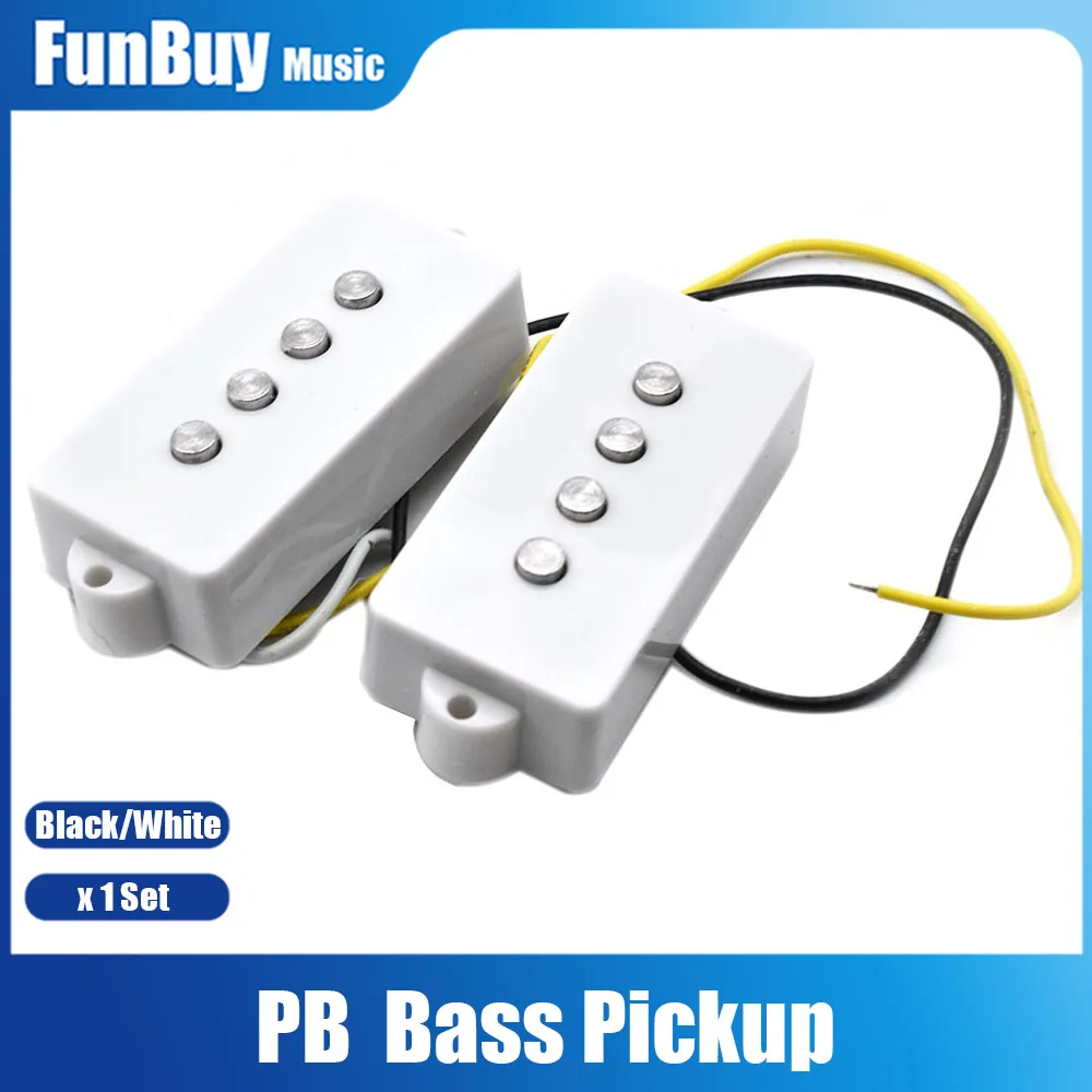 

1 Set of 2pcs Open PB Bass Pickup Bridge Neck Pickups Set for Precision PB Bass 4 Strings