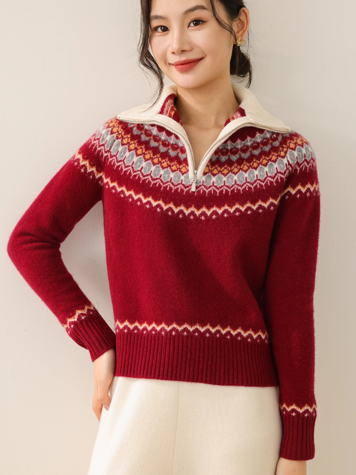 New Woman 100% Merino Wool Sweater Thick Autumn Winter Knitted Pullover Lady Turtleneck Blouse Cashmere Long Sleeve Clothes Tops