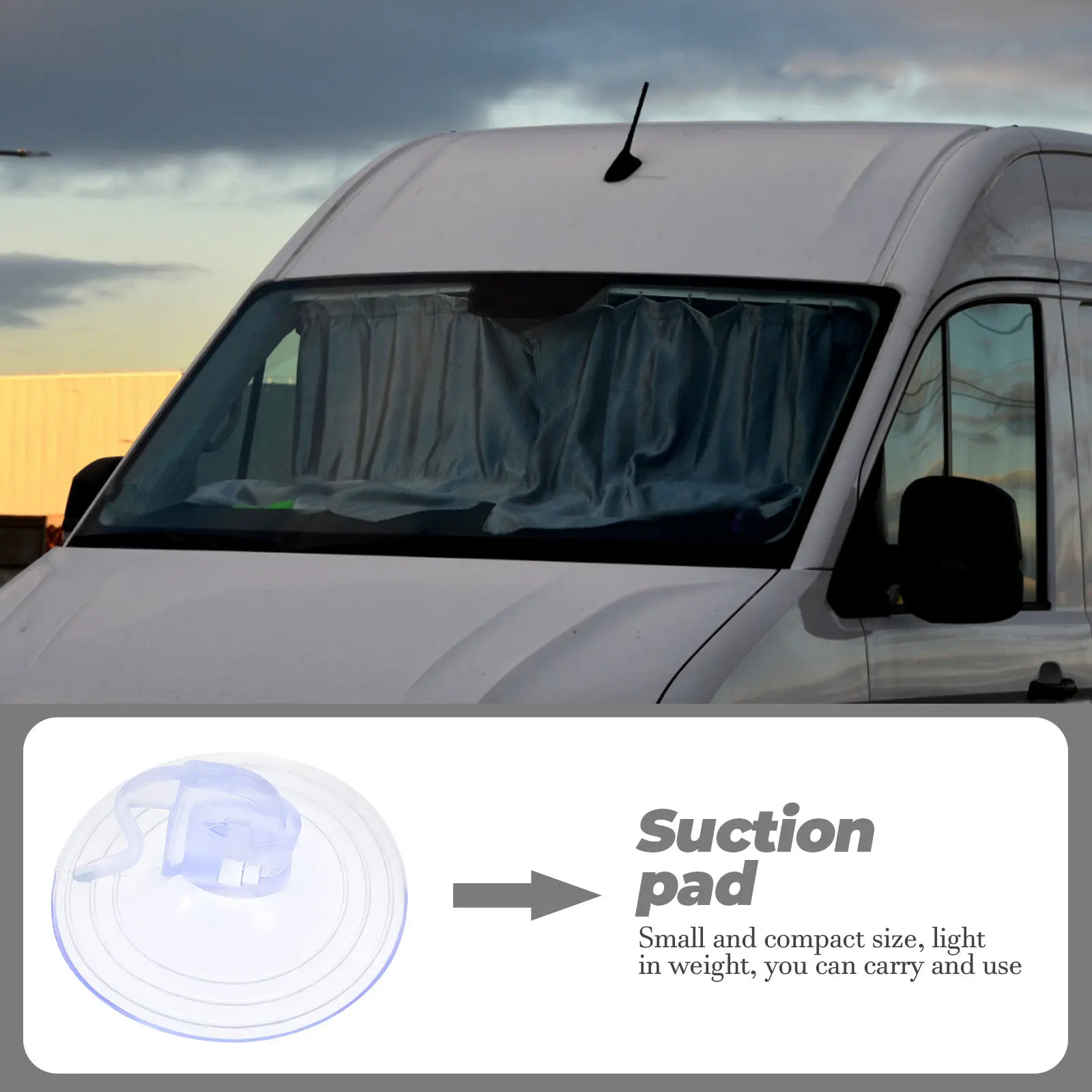 100Pcs Windshield Sunshade Suction Cup Transparent Strong Adhesive Pads Car Window Bathroom Glass Holder Hooks Small Plastic