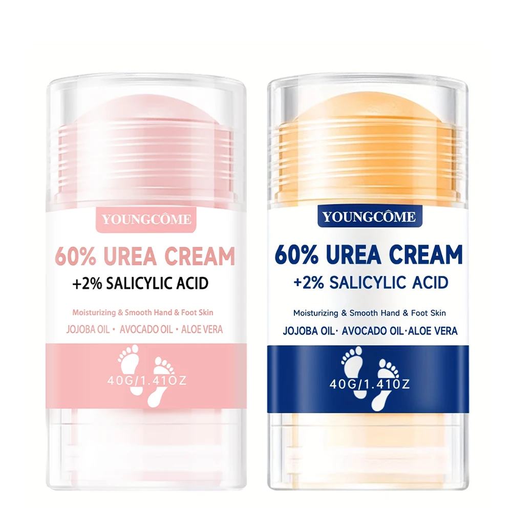 2Pcs 60% Urea Foot Cream Deeply Moisturizes, Soothes And Rejuvenates Tired Feet For Ultimate Comfort, Suitable For All Skin Type