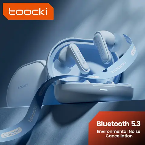 Toocki TWS 헤드폰 블루투스 5.3 무선 이어폰 4.5시간 긴 배터리 수명 IPX4 방수 스포츠 인이어 무선 헤드셋