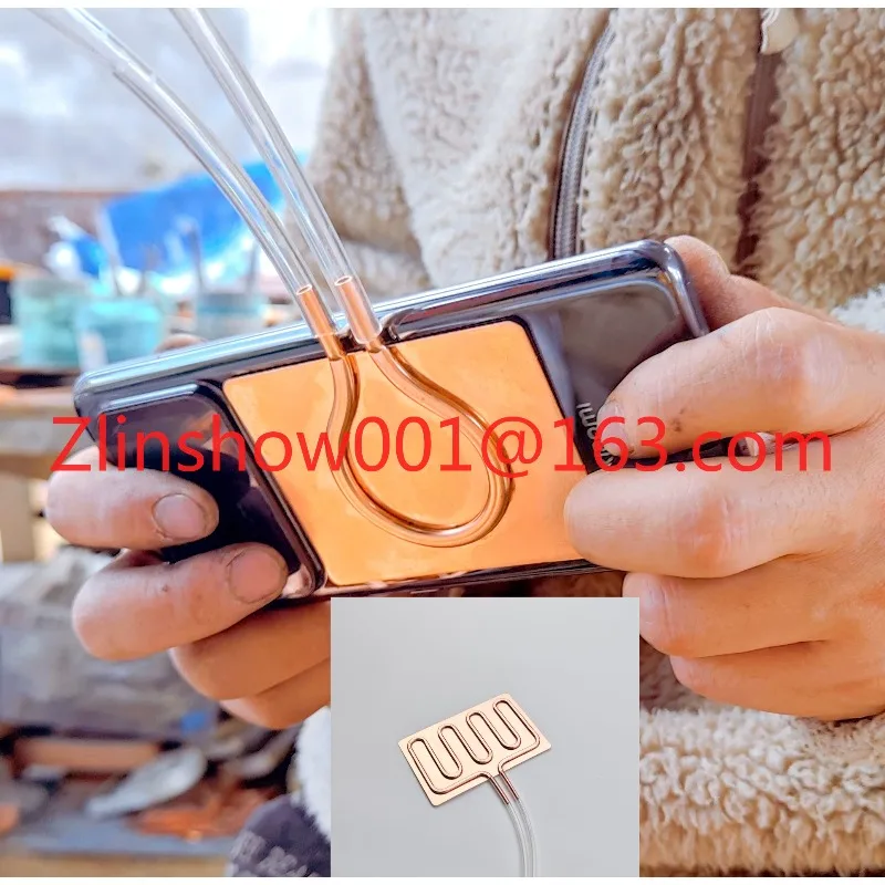 Mobile phone water-cooled copper plate pure copper radiator module, copper pipe accessories DIY universal