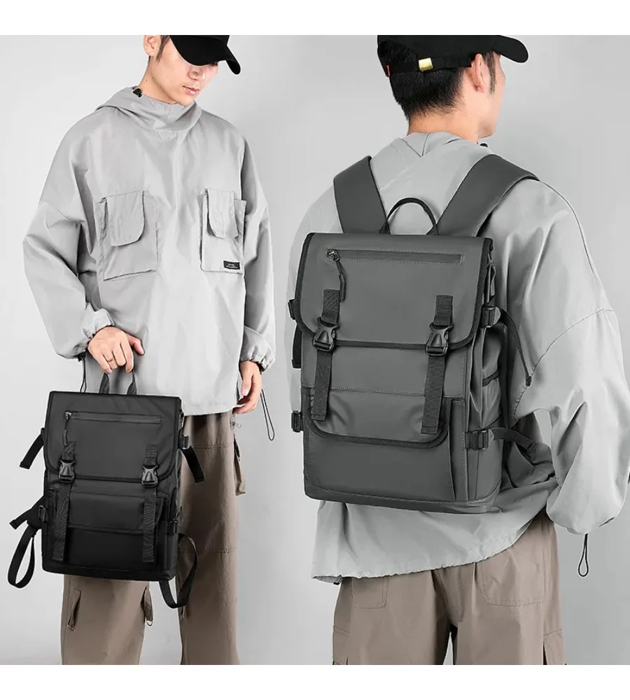Water-resistant commuter backpack keeps belongings safe and dry for daily school runs and business trips