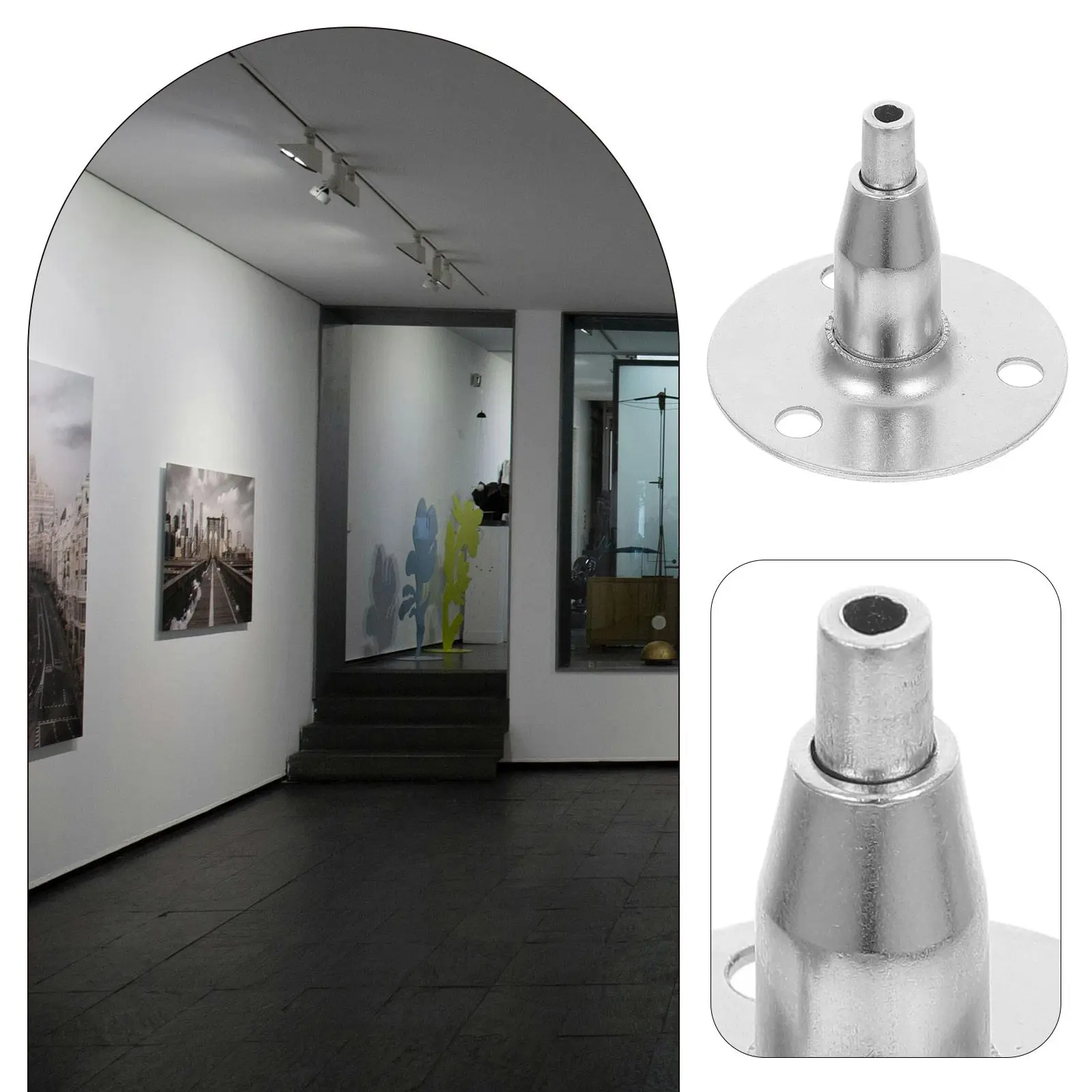 10Pcs Wire Rope Clamp For Ceiling Cable Suspension Electrician Sign Mounting Stainless Steel Clip Indoor Outdoor