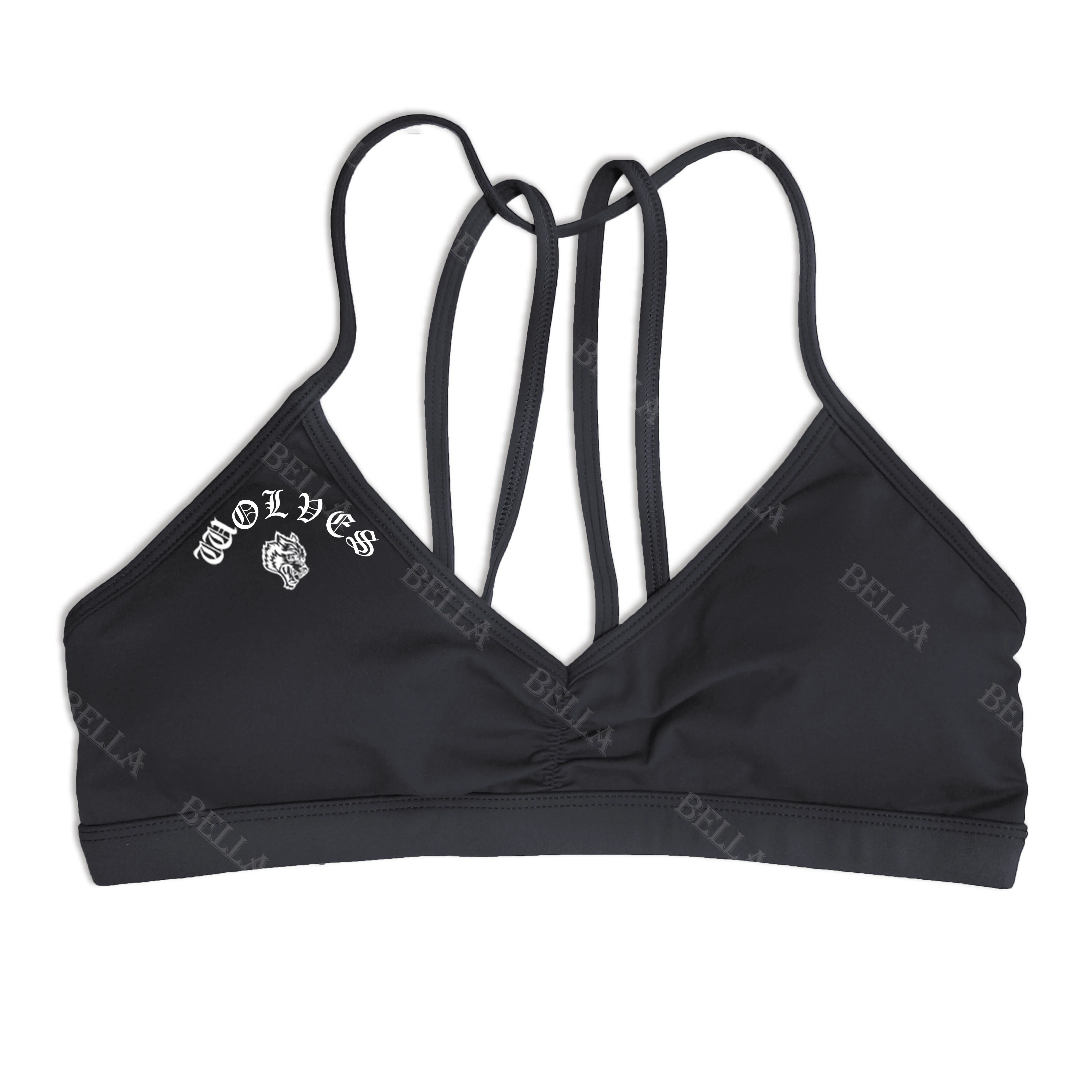 Darc Wolves Bra Women Sport Gym Mujer Workout Fitness حزام كتف قابل للإزالة ملابس رياضية لليوجا ملابس داخلية رياضية علوية