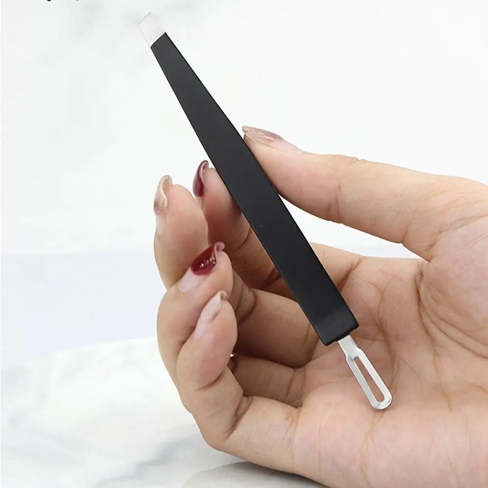 Double Side Hair Pluckers Acne Treatment Slant Eyebrow Tweezers Eyebrow Trimming Stainless Ultra-thin Eyelash Tweezers Women