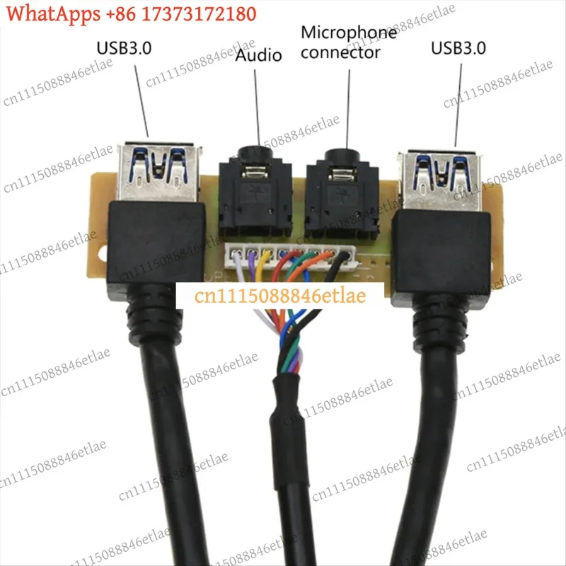 k3 Universal L77A Internal Front Panel Dual USB 3.0 HD Audio Jack I/O Board Extension Cable PC Case Parts