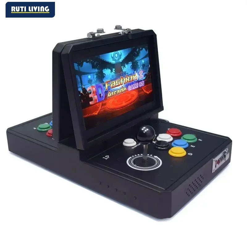 Tragbare Faltbare Arcade-Spielkonsole für Zuhause - Doppelbildschirm-Joystick All-in-One Pandora Moonlight Box