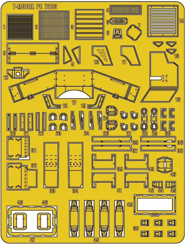 T-MODEL TM7203 1/72 U S HMMWV M1114 FRAG5 Model Kit Assemble