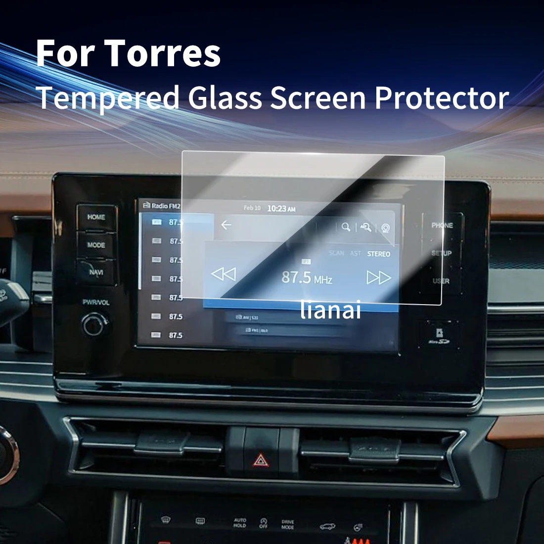 

Защитная пленка для экрана Carplay, защитная пленка из закаленного стекла, навигатор, автомобильные наклейки, аксессуары для 23-24 Shuanglong Torres