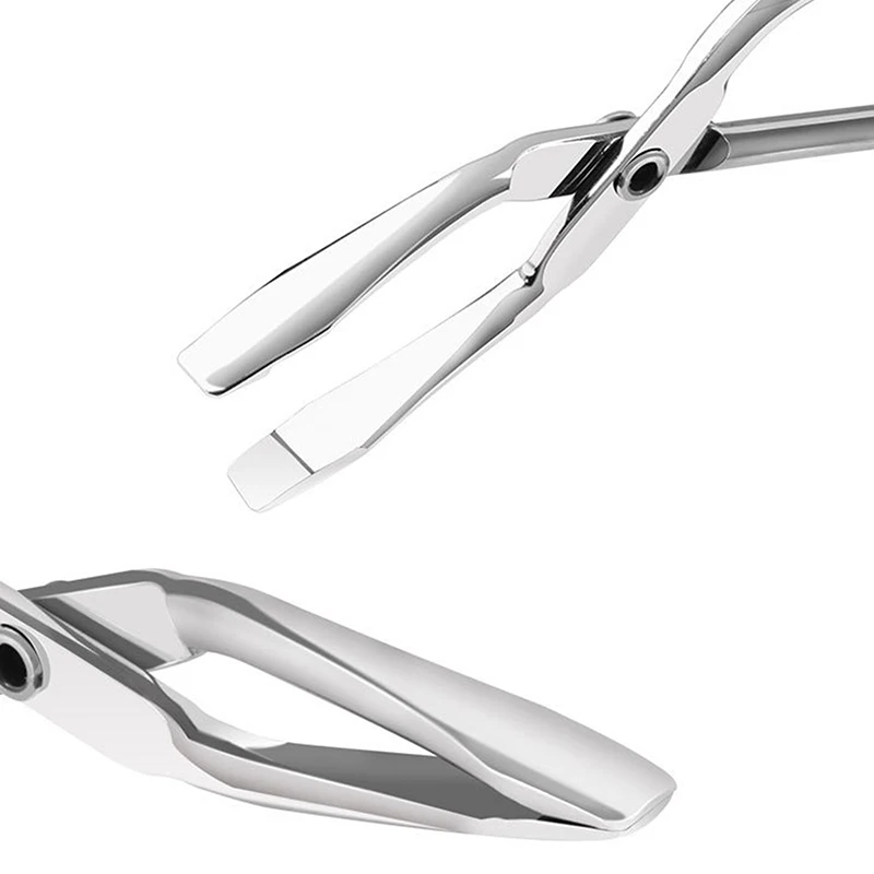 Gebogene Augenbrauenpinzette aus Edelstahl, Scherenpinzette, Kosmetikpinzette, Schrägpinzette, Augenbrauen- und Augenwimpernentferner, Make-up-Tool
