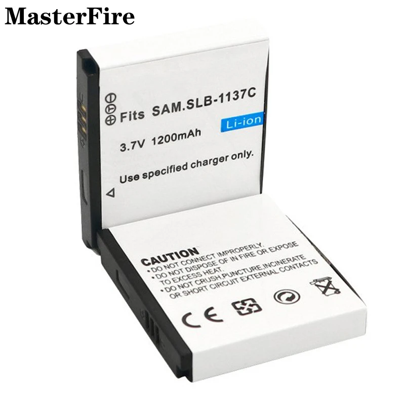

4pcs/lot SLB-1137C SLB 1137C SLB1137C 1200mah 3.7V Replacement Battery for Samsung i7 Digital Camera Lithium Batteries Pack