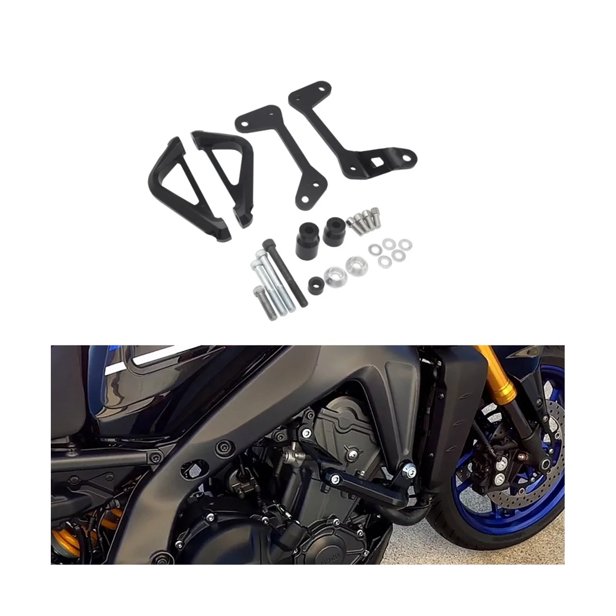 For Yamaha MT-09 SP Tracer 9 GT 2021 2022 Motorcycle Side Engine Guard Crash Tank Bar Bumper Fairing Frame Protector