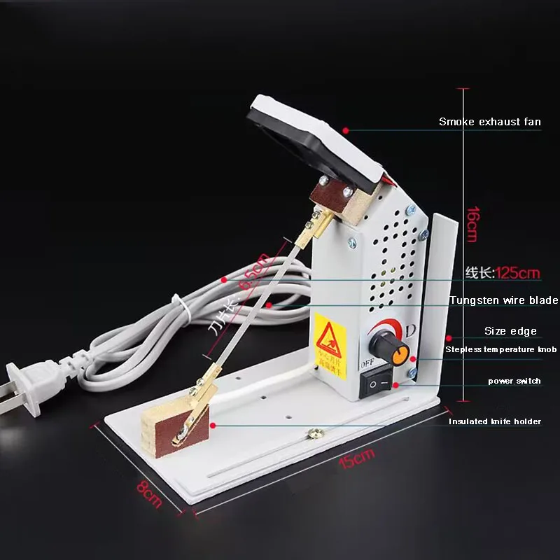 Small Hot Cutting Machine Lace Ribbon Cutting Machine Cutting Label Hot Rope Machine High Frequency Hot Cut Foam Machine220V