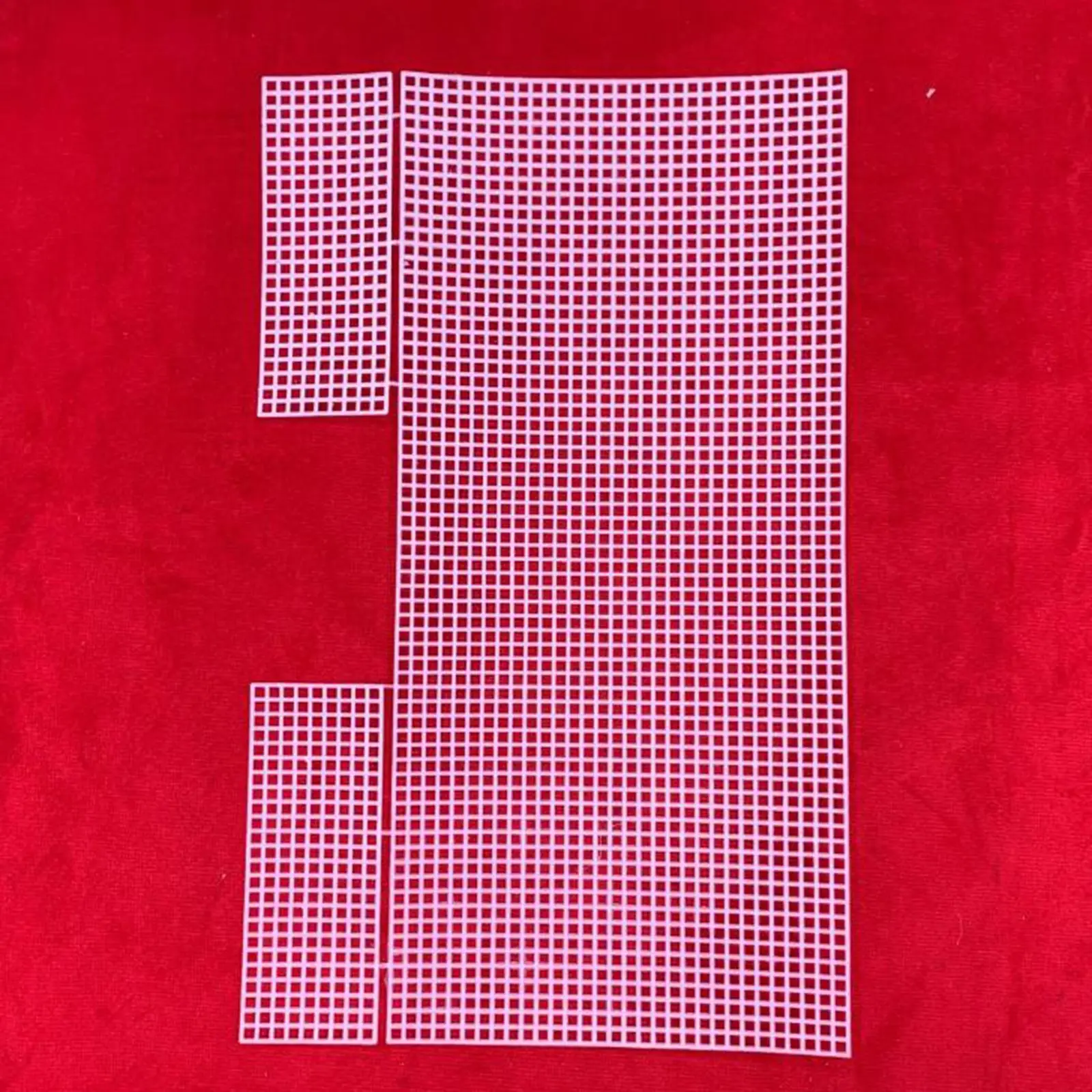 

10 Pieces Plastic Mesh Canvas Sheets Cross Stitch Purse Bag Making Supplies