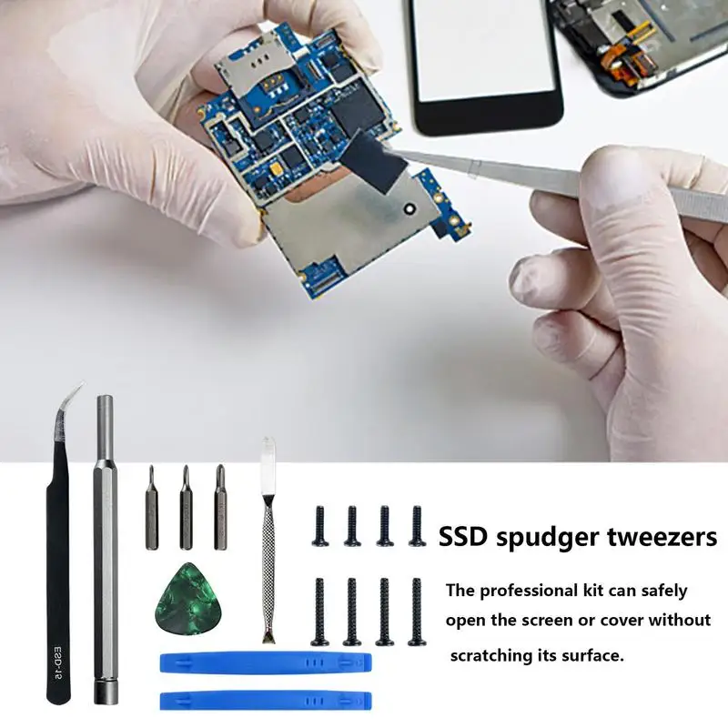 Инструменты для электроники, профессиональные прецизионные инструменты для удаления Spudger, антистатические пинцеты, набор для мобильного телефона, компьютера