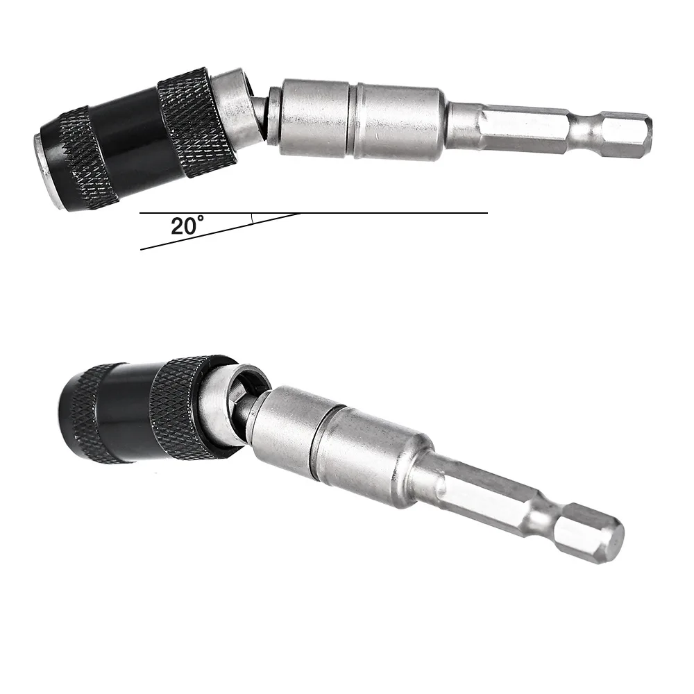 Imagem -06 - Hex Anel Magnético Chave de Fenda Bits Broca Ferramentas Manuais Broca Extensão Haste Titular Guia de Acionamento Parafuso Ponta da Broca 1pc