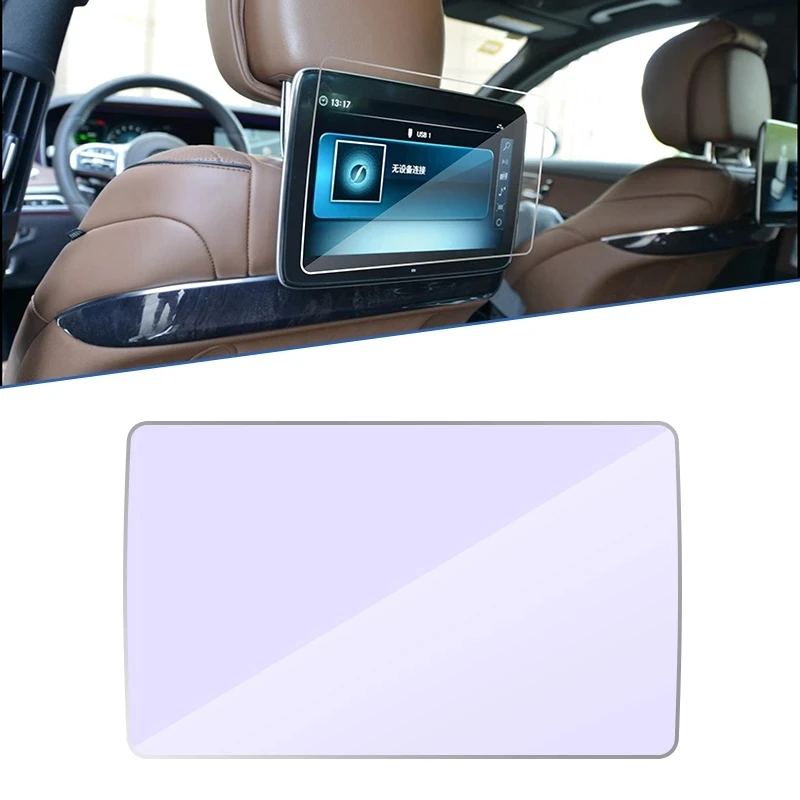 For Mercedes Benz S Class 2018~2022 W222 Car Rear Seat Display Ultra-thin Film Full Screen Protector Tempered Glass Accessories