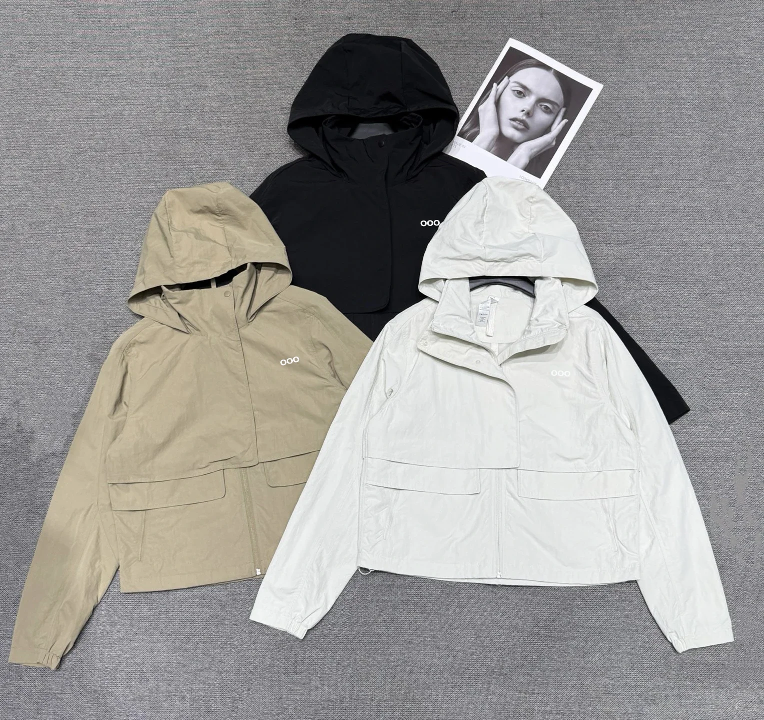 Hooded Coat Women Lightweight Waterproof Casual Sports Running Comfortable Breathable Multi Functional