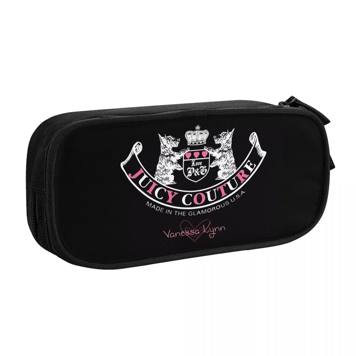 

Juicy Couture Crown Big Capacity Pencil Pen Case Office College School Large Storage Bag Pouch Holder Box Organizer