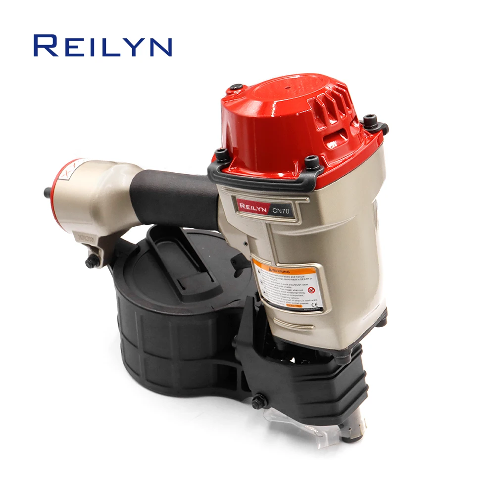 Reilyn MCN70 Pneumatic Coil Nailer 70mm Air Industrial Nail Gun Fencing Framing Roof Sheathing Pallets Air Gun