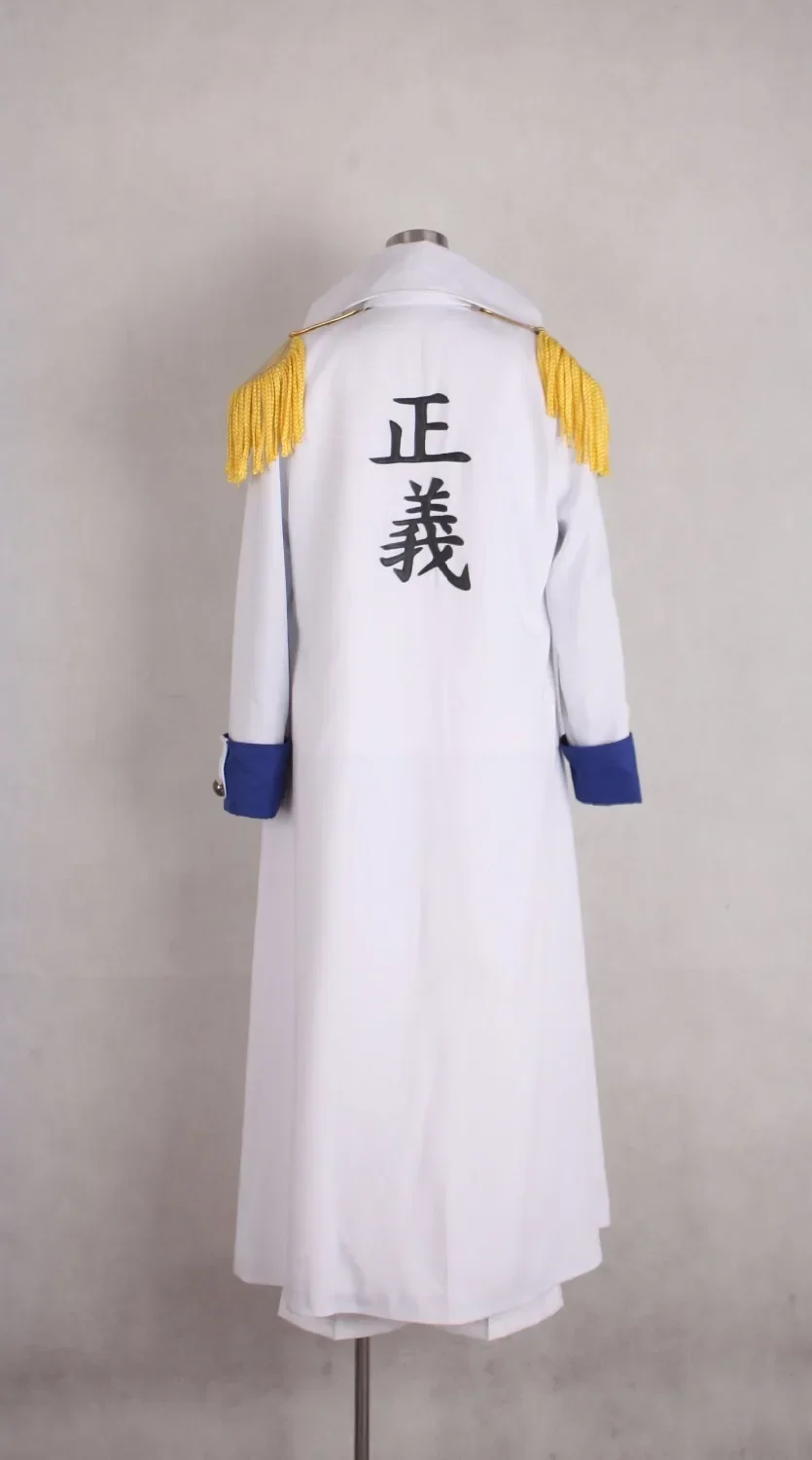 مجموعة كاملة من أزياء Aokiji Kuzan Navy Admiral التأثيرية - زي أنيمي مع مع معطف وإكسسوارات