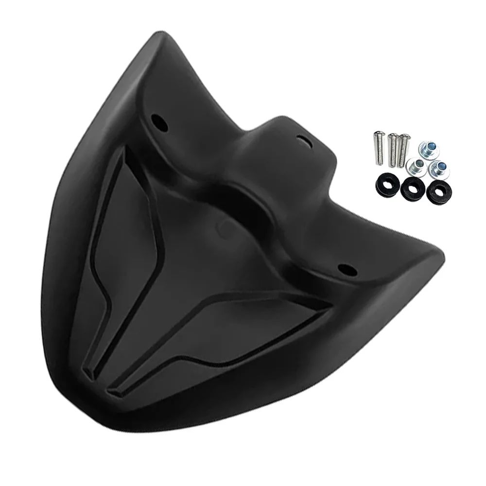 Fender Beak Nose Cone Extension Cover Plastic Black / Carbon Fiber Look Finish Fit For Yamaha Tracer 700 2016-2019