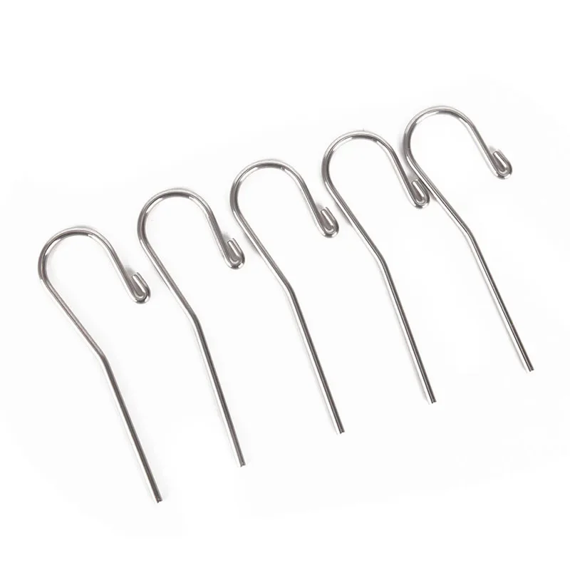 6Pcs/Pack Stainless Steel 2mm Dental Lip Hook Root Canal Measuring Accessories Lip Mouth Hook Apex Locator Tool for Dentists