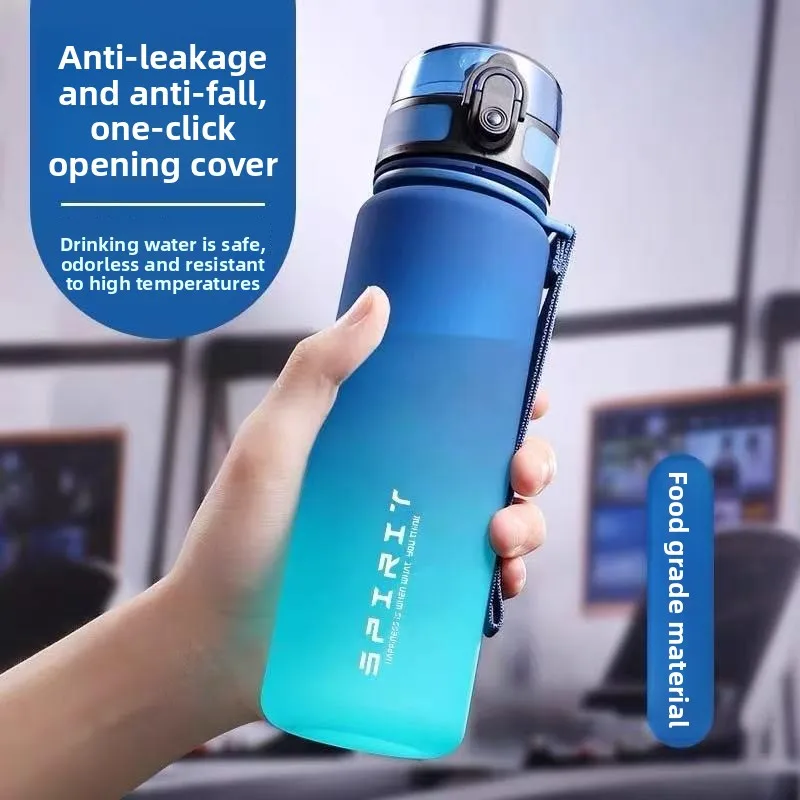 

1L Sports Water Bottle High Capacity Plastic Fitness Portable Leakproof Drinking Bottle Camping Hiking Sports Cups