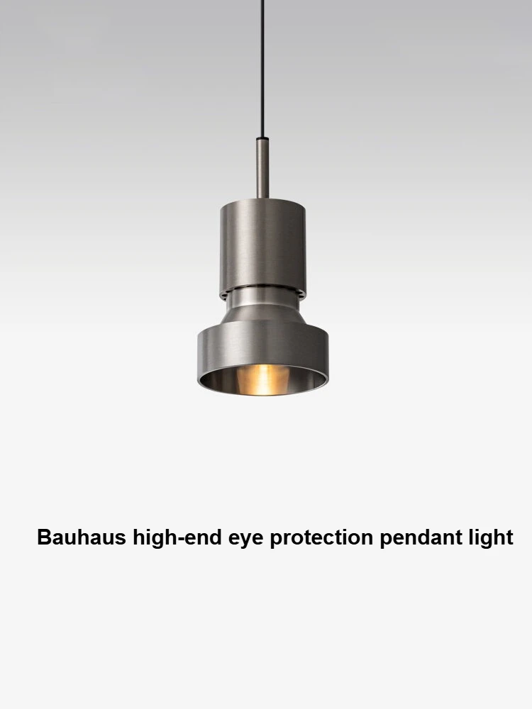 Bauhaus high-end LED pendant light Nordic minimalist living room Kitchen Island study light modern bedroom bedside pendant lamp