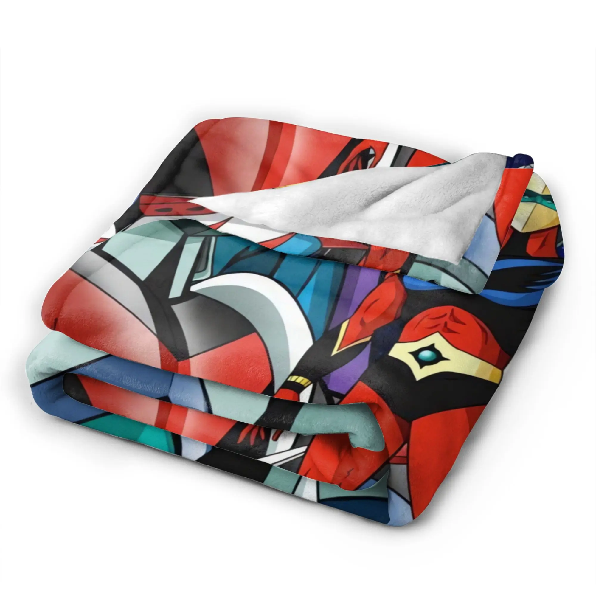 Warm Soft Blanket Kids Camping Ufo Robo Grendizer Goldorak Bedding Throws  Flannel Bedspread For Home Decor Sofa Bed Cover