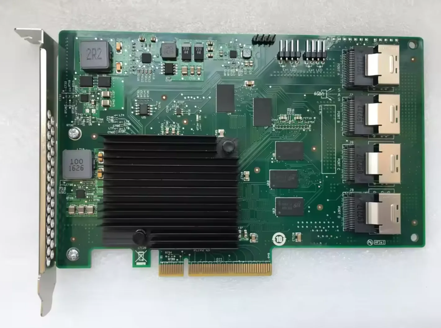 Adapter Card For Pci-express Sata And Sas Host Buses, Lsi Lsi00244, 9201-16i, 2.0x8