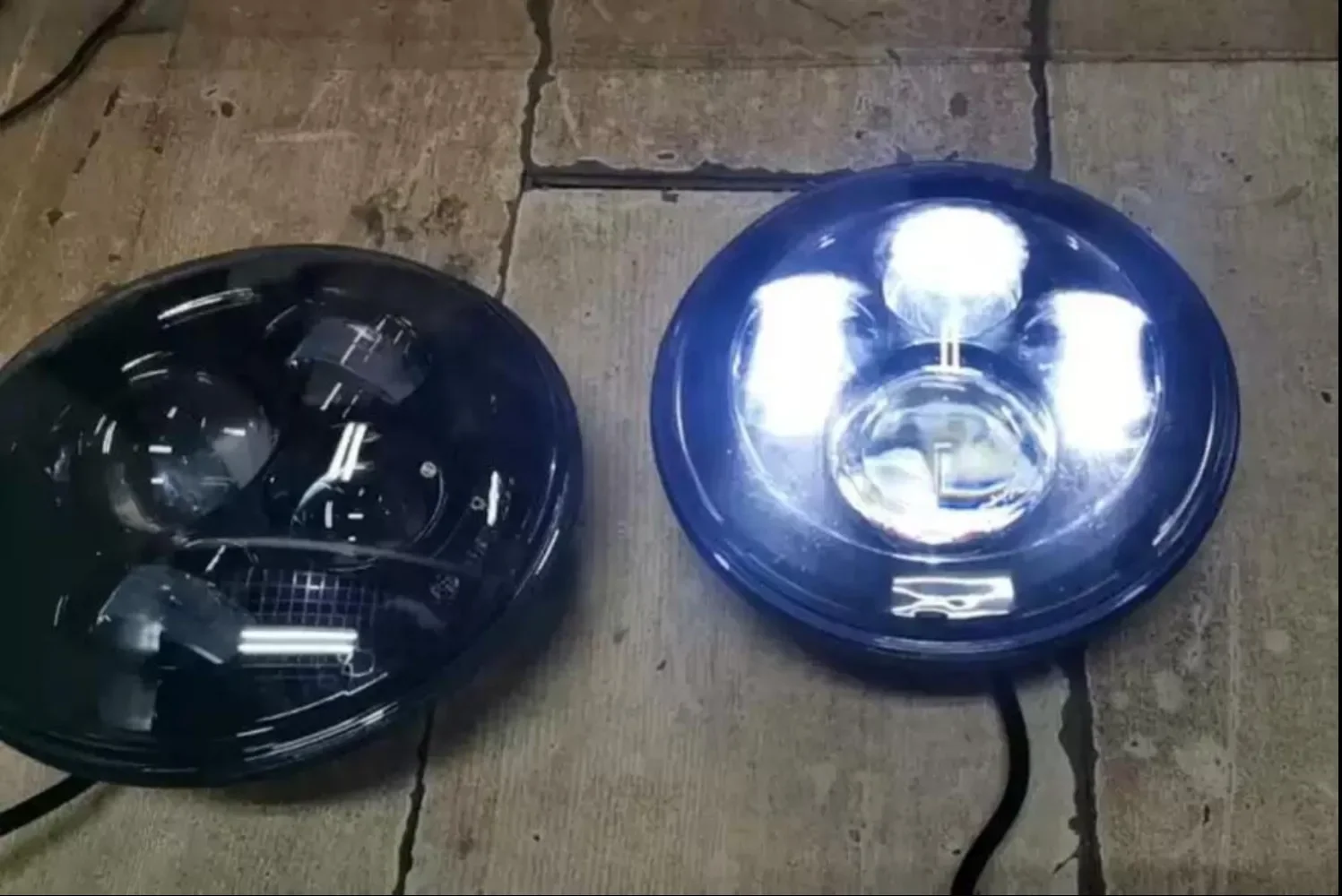 Car Headlight assembly For Jeep Wrangler Hummer h2 led DRL daytime running light turn signal headlamp