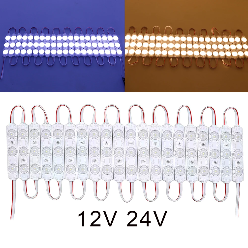 40pcs LED Module light Indoor Outdoor Injection Sign Backlight Shop Advertising Letter Signboard Lamp 12V 24V