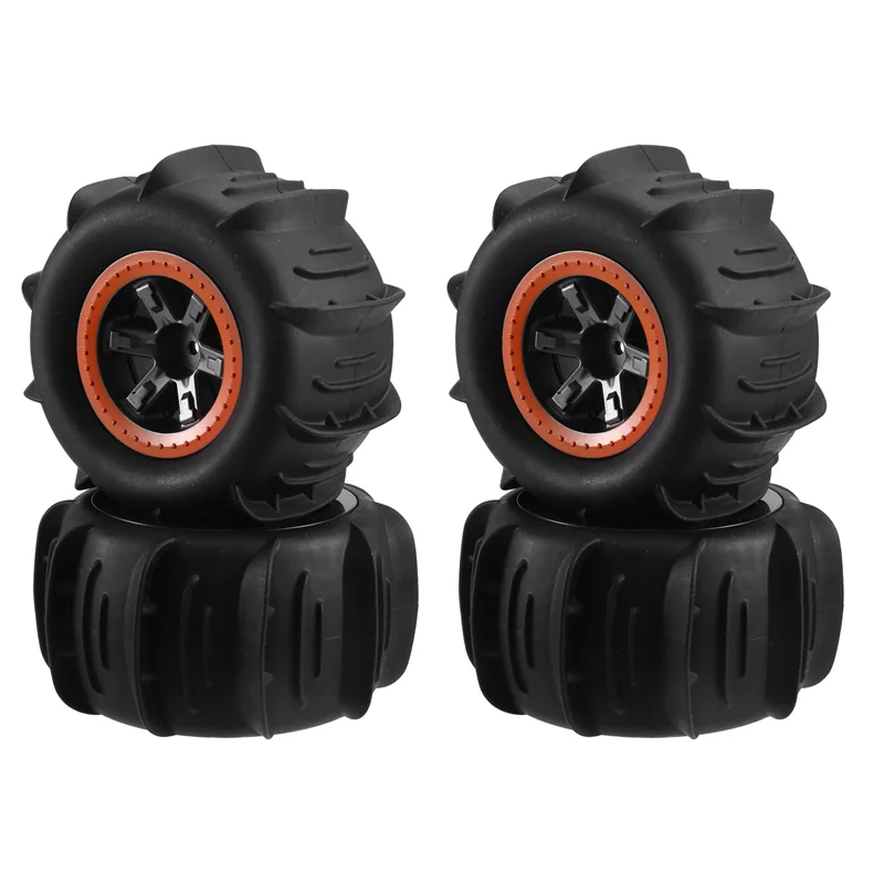 

A45F-4PCS Upgrade Sand Snow Tire Wheels For 1/10 Traxxas 104009 104001 XLH 9125 RC Truck Car Accessories Parts