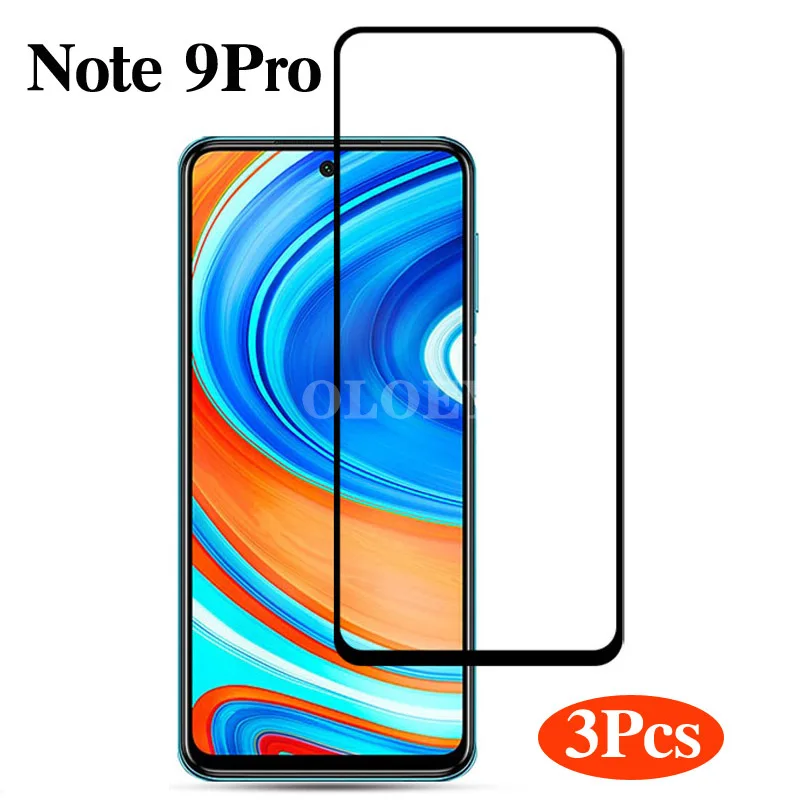 

Закаленное стекло для смартфонов Redmi note 9 pro, 3 шт.
