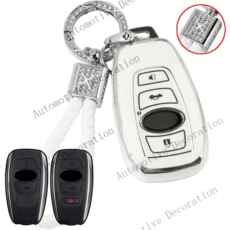 Z+ TPU Car Key Fob Case Cover For Subaru Legacy Forester Outback Impreza WRX STi XV