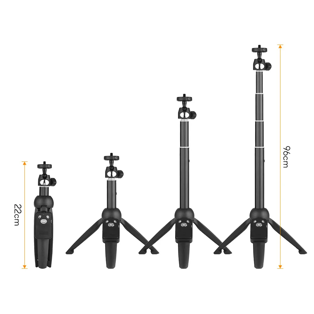 YUNTENG YT-9928 2-in-1 Mini Desktop Tripod Selfie Stick with Phone Holder Remote Controller . Load 0.22kg for  7 7plus