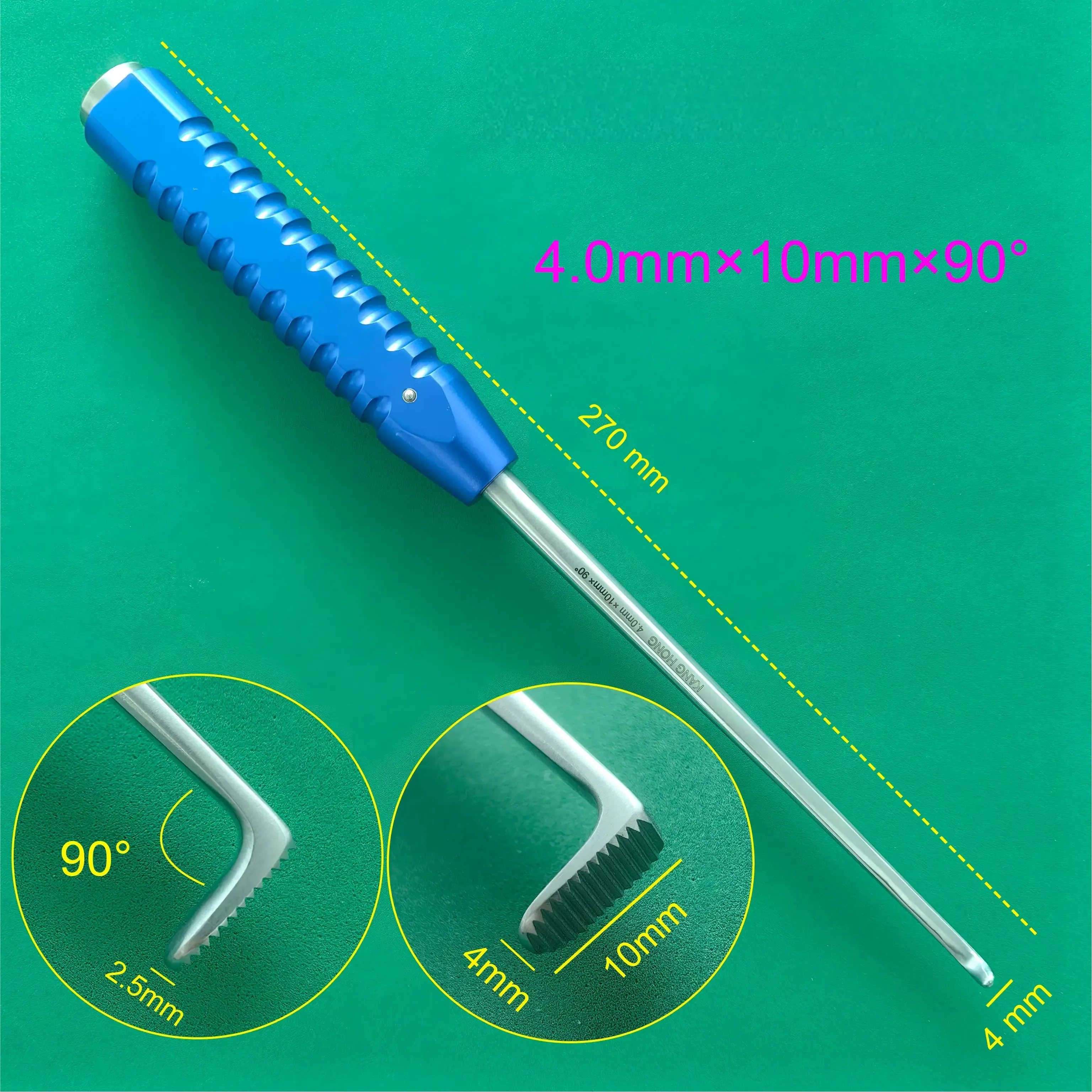 instrument-de-chirurgie-orthopedique-mini-invasive-marteau-a-percussion-pour-os-avec-manche-antiderapant