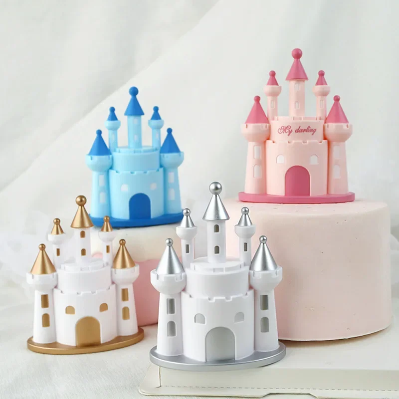 Cake Decoration Big Castle Decoration Baking Scene Party Boy Girl Princess Prince Children Castle Decoration