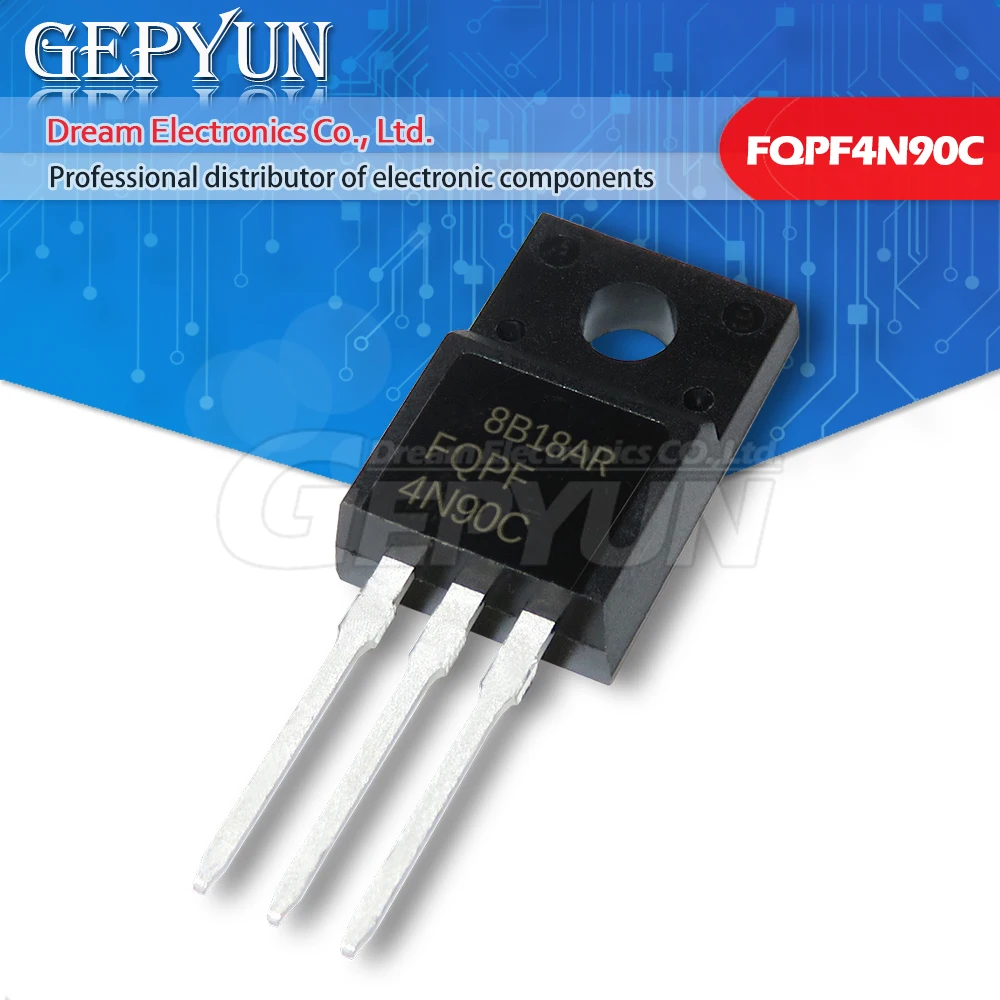 10PCS FQPF4N90C TO-220F 4N90C 4N90 FQPF4N90 TO-220 neuer MOS-FET-Transistor