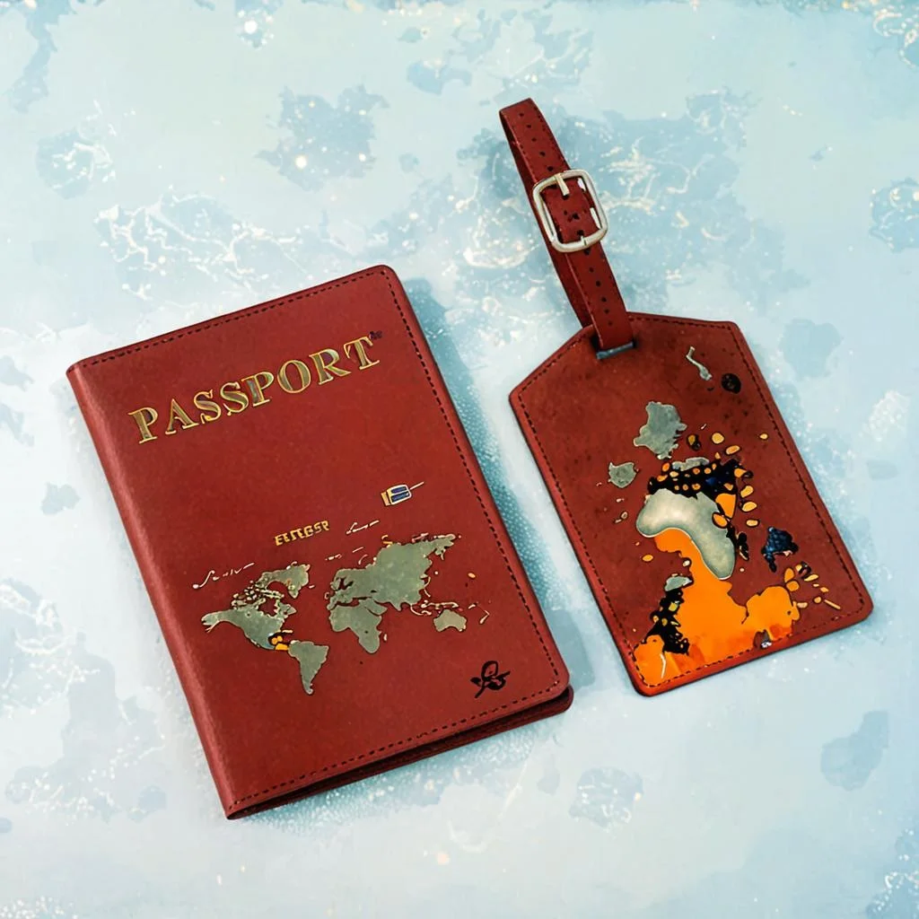 

2 шт./компл., обложки для паспорта из искусственной кожи, багажная бирка, защита для паспорта, багажные бирки, кошелек для паспорта, дорожные аксессуары, зажим для билета