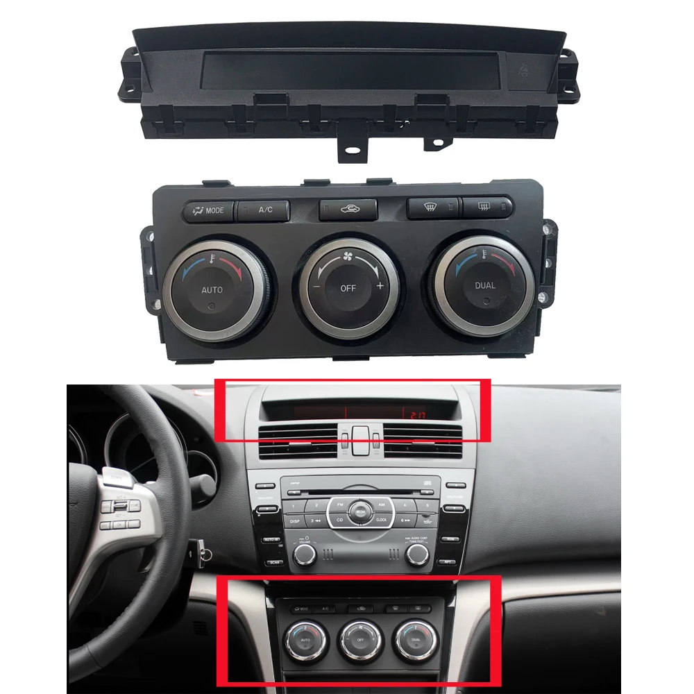 1/2PCS Air Conditioning Control Panel Climate Control Switch GAM7-61-190B GS1D-67-190B For Mazda 6 GH AC Switch Knob Air Monitor